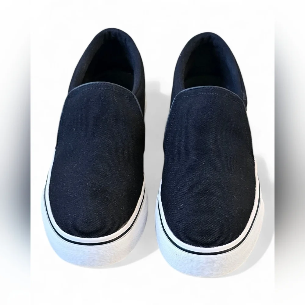 Nike Check Solarsoft Slip-On Sneakers – Black Canvas – Women's Size 8.5